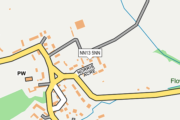 NN13 5NN map - OS OpenMap – Local (Ordnance Survey)