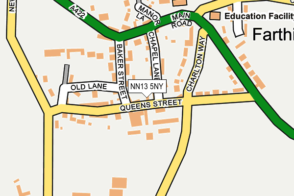 NN13 5NY map - OS OpenMap – Local (Ordnance Survey)