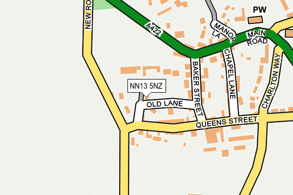 NN13 5NZ map - OS OpenMap – Local (Ordnance Survey)