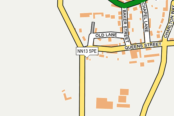 NN13 5PE map - OS OpenMap – Local (Ordnance Survey)
