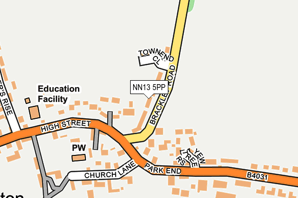 NN13 5PP map - OS OpenMap – Local (Ordnance Survey)