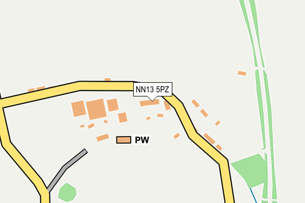 NN13 5PZ map - OS OpenMap – Local (Ordnance Survey)