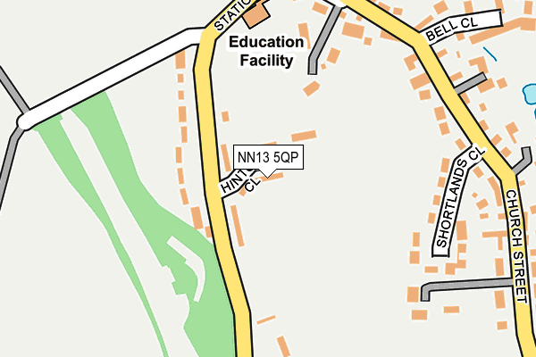 NN13 5QP map - OS OpenMap – Local (Ordnance Survey)