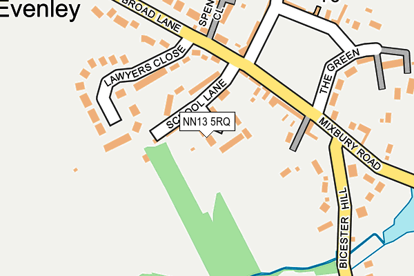 NN13 5RQ map - OS OpenMap – Local (Ordnance Survey)