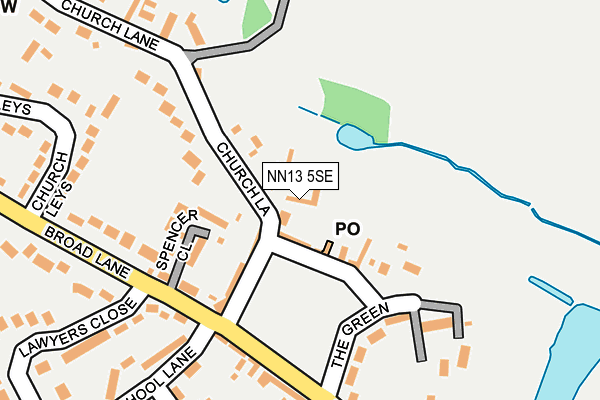 NN13 5SE map - OS OpenMap – Local (Ordnance Survey)