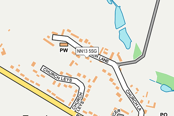 NN13 5SG map - OS OpenMap – Local (Ordnance Survey)