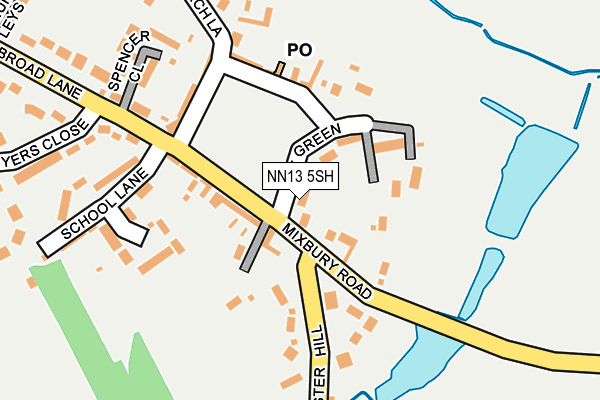 NN13 5SH map - OS OpenMap – Local (Ordnance Survey)