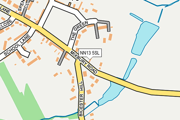 NN13 5SL map - OS OpenMap – Local (Ordnance Survey)