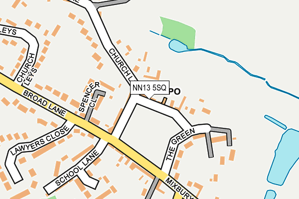 NN13 5SQ map - OS OpenMap – Local (Ordnance Survey)