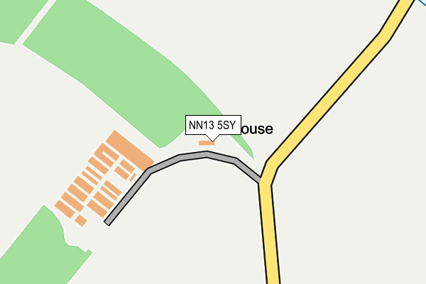 NN13 5SY map - OS OpenMap – Local (Ordnance Survey)