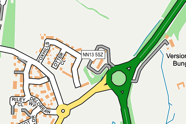 NN13 5SZ map - OS OpenMap – Local (Ordnance Survey)