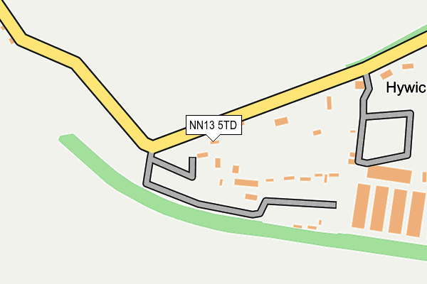 NN13 5TD map - OS OpenMap – Local (Ordnance Survey)