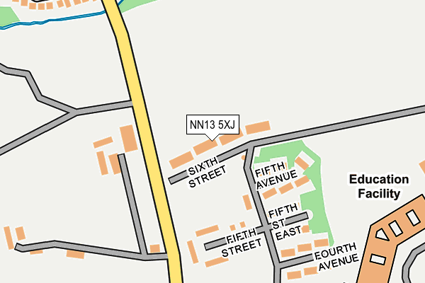 NN13 5XJ map - OS OpenMap – Local (Ordnance Survey)