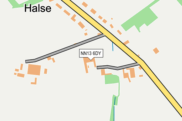 NN13 6DY map - OS OpenMap – Local (Ordnance Survey)
