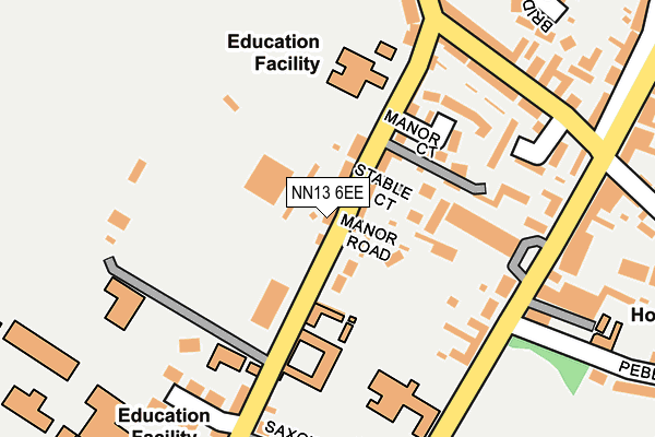 NN13 6EE map - OS OpenMap – Local (Ordnance Survey)