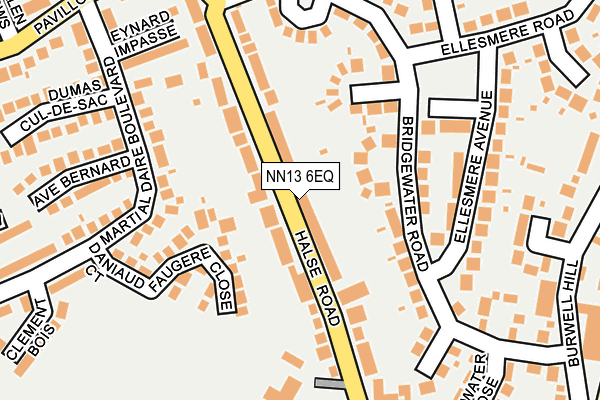 NN13 6EQ map - OS OpenMap – Local (Ordnance Survey)