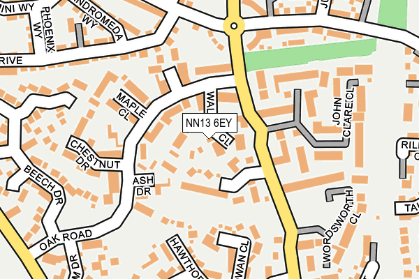 NN13 6EY map - OS OpenMap – Local (Ordnance Survey)