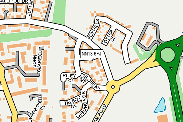 NN13 6FJ map - OS OpenMap – Local (Ordnance Survey)
