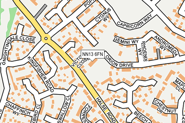 NN13 6FN map - OS OpenMap – Local (Ordnance Survey)