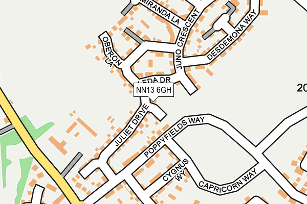 NN13 6GH map - OS OpenMap – Local (Ordnance Survey)