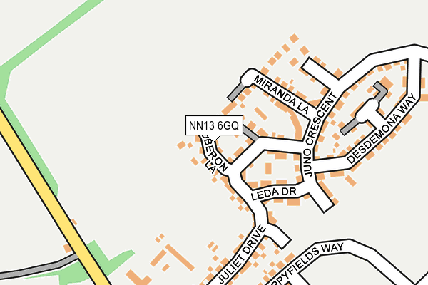 NN13 6GQ map - OS OpenMap – Local (Ordnance Survey)