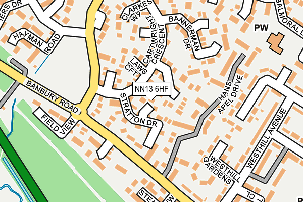 NN13 6HF map - OS OpenMap – Local (Ordnance Survey)