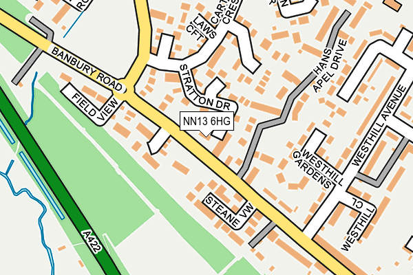 NN13 6HG map - OS OpenMap – Local (Ordnance Survey)