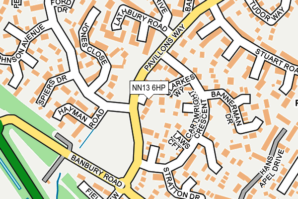 NN13 6HP map - OS OpenMap – Local (Ordnance Survey)