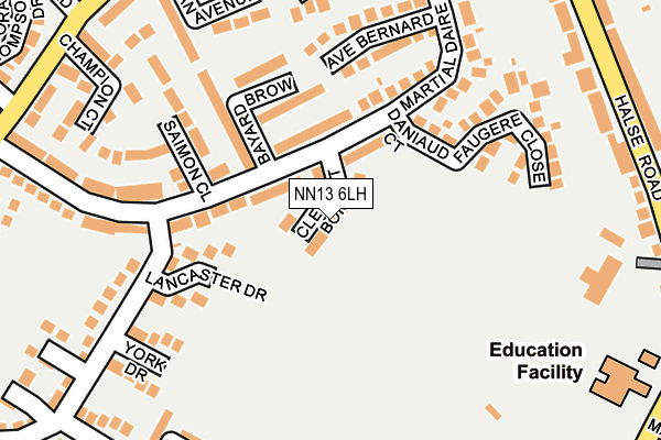 NN13 6LH map - OS OpenMap – Local (Ordnance Survey)