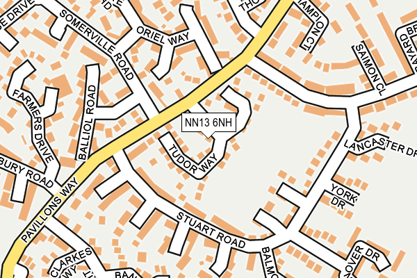 NN13 6NH map - OS OpenMap – Local (Ordnance Survey)