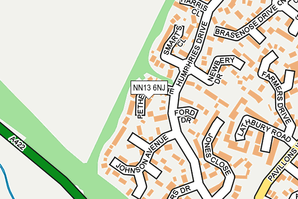 NN13 6NJ map - OS OpenMap – Local (Ordnance Survey)