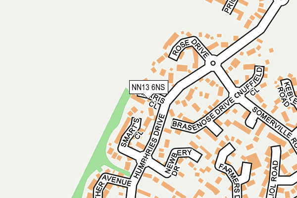 NN13 6NS map - OS OpenMap – Local (Ordnance Survey)