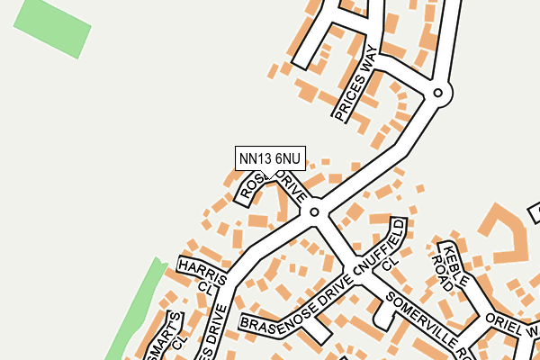 NN13 6NU map - OS OpenMap – Local (Ordnance Survey)