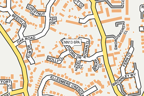 NN13 6PA map - OS OpenMap – Local (Ordnance Survey)