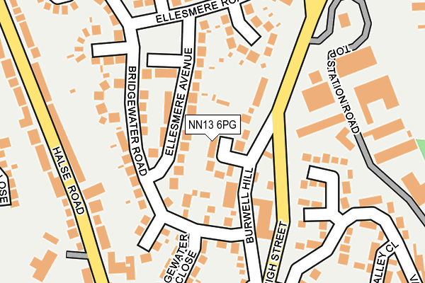 NN13 6PG map - OS OpenMap – Local (Ordnance Survey)