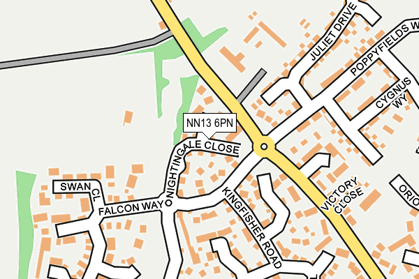 NN13 6PN map - OS OpenMap – Local (Ordnance Survey)