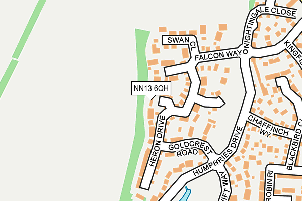 NN13 6QH map - OS OpenMap – Local (Ordnance Survey)
