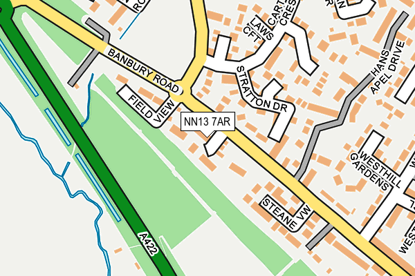 NN13 7AR map - OS OpenMap – Local (Ordnance Survey)