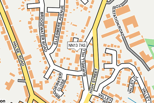 NN13 7AS map - OS OpenMap – Local (Ordnance Survey)