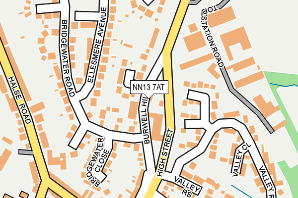 NN13 7AT map - OS OpenMap – Local (Ordnance Survey)