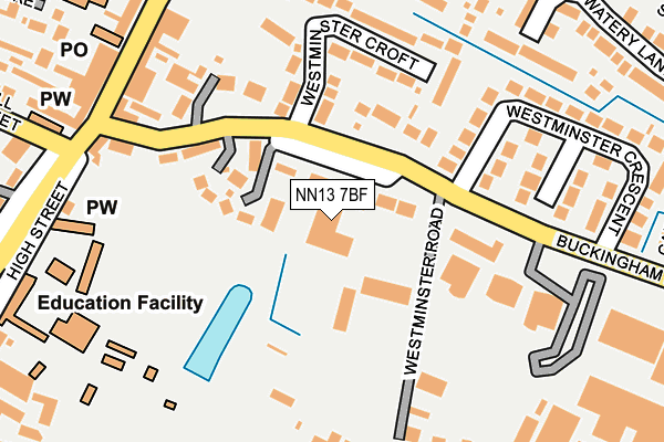 NN13 7BF map - OS OpenMap – Local (Ordnance Survey)