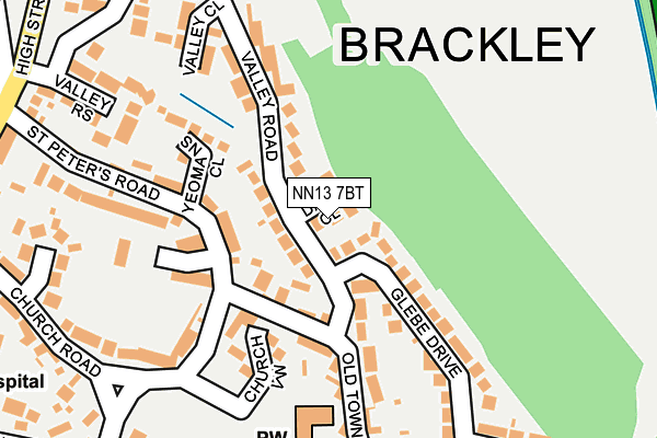 NN13 7BT map - OS OpenMap – Local (Ordnance Survey)