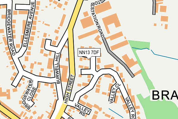 NN13 7DF map - OS OpenMap – Local (Ordnance Survey)