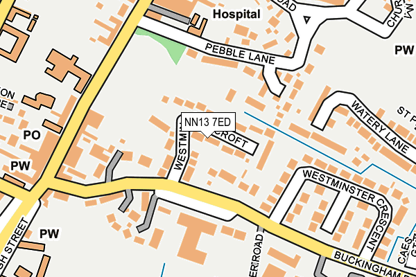 NN13 7ED map - OS OpenMap – Local (Ordnance Survey)