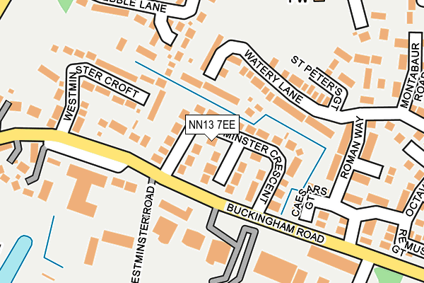 NN13 7EE map - OS OpenMap – Local (Ordnance Survey)