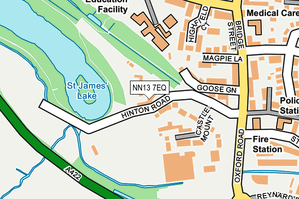 NN13 7EQ map - OS OpenMap – Local (Ordnance Survey)