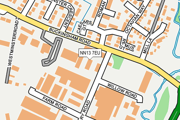 NN13 7EU map - OS OpenMap – Local (Ordnance Survey)