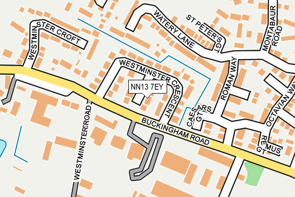NN13 7EY map - OS OpenMap – Local (Ordnance Survey)