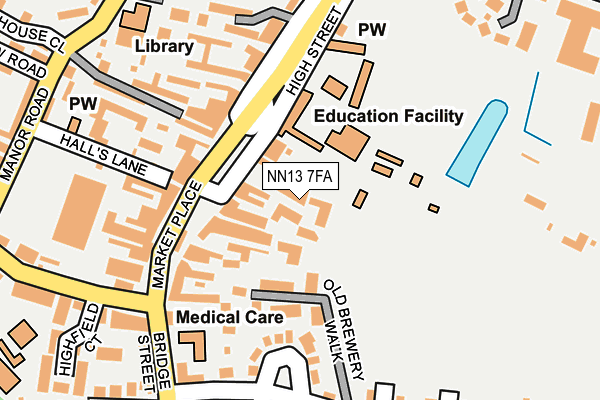 NN13 7FA map - OS OpenMap – Local (Ordnance Survey)