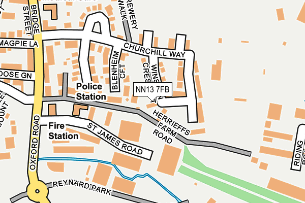 NN13 7FB map - OS OpenMap – Local (Ordnance Survey)